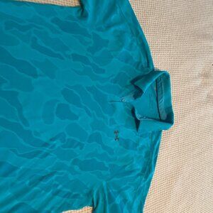 Teal Under Armour Golf Polo